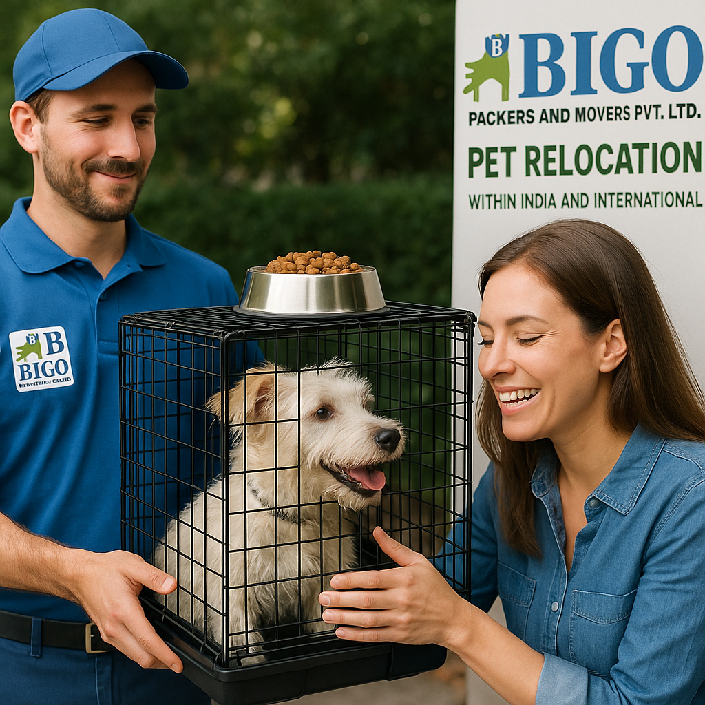 BIGO Packers & Movers — Pet Relocation Services BIGO Packers & Movers — Pet Relocation Services | Safe, IATA-compliant crates and vet-assisted pet moving