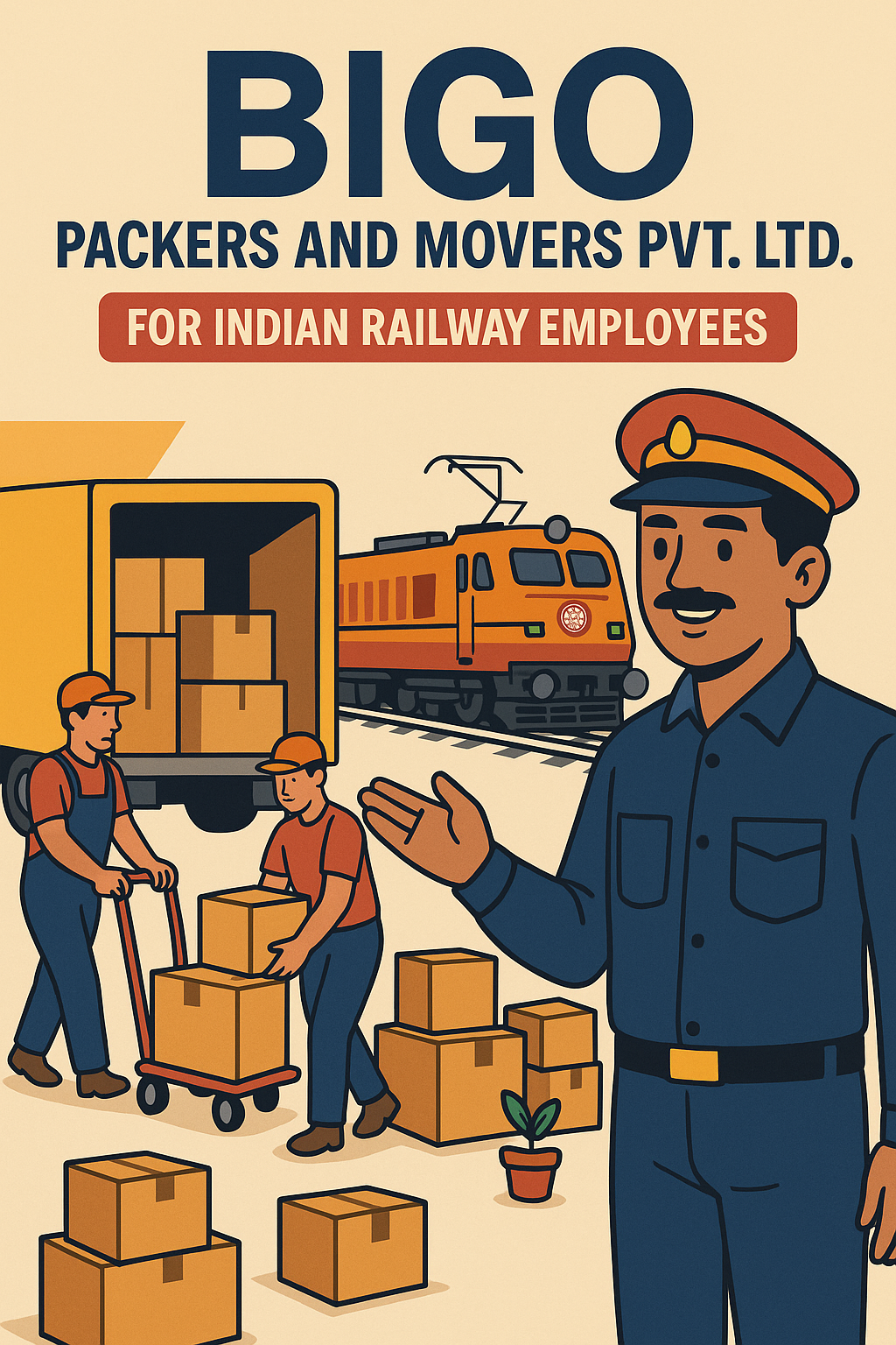 Packers and Movers for Indian Railway Employees - Bigo Packers and Movers Pvt. Ltd.